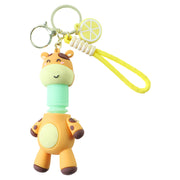 Cute Giraffe Cartoon Keychain (1 Pc) thumbnail 3