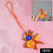 2-bubble Dragon-shaped Push Pop Fidget Toy With Strap (1 Pc) thumbnail 7