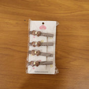 Elegant Bow Design Decorative Hair Clips Set (4 Pc) thumbnail 6