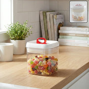 Airtight Storage Container With Red Lid (1 Pc) thumbnail 1