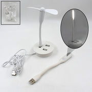 Portable Mini Usb Fan Usb Ligh  Usb 3 Hub  Port Combo thumbnail 1