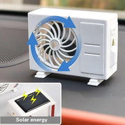 Ac Design Solar-powered Car Air Freshener Built-in Perfume Diffuser For Dashboard And Ac Vent thumbnail 1