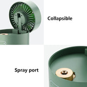 7615 Mini Desktop Cooling Fan Automatic Shaking Head Rotating Spray Humidifier Fan Water Cooling Small Fan Desktop Mini Air Conditioning Fan With Small Water Tank (Battery Not Include) thumbnail 2