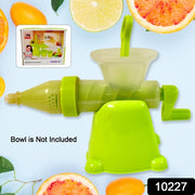 Manual Juicer Modern Plastic Fruit And Vegetable Juicer (1 Pc  Bowl Not Included) thumbnail 7