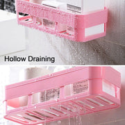 4029 Abs Plastic Shower Corner Caddy Basket Shelf Rack With Wall Mounted Suction Cup For Bathroom Kitchen thumbnail 4