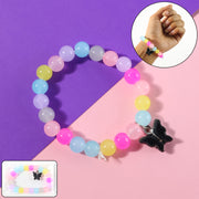 Premium Multicolor Pastel Bead Stretch Bracelet (1 Pc) thumbnail 1
