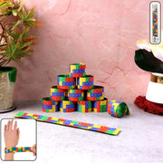 Colorful Snap Slap Bracelet Toy (12 Pc Set ) thumbnail 1