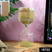 Faceted Glass Hourglass Sand Timer - (1 Pc  4 Minutes Approx Time) thumbnail 6
