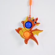 2-bubble Dragon-shaped Push Pop Fidget Toy With Strap (1 Pc) thumbnail 4
