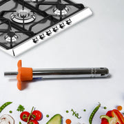 8213 2 In 1 Kitchen Combo Lighter Stainless Steel Durable Gas Lighter With Vegetable Cutter Peeler For Kitchen Steel Gas Lighter (2 Pc Set) thumbnail 5