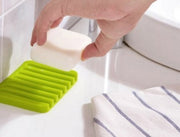 0810 Silicone Soap Holder Soap Dish Stand Saver Tray Case For Shower thumbnail 4