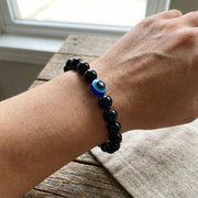 Elegant Dual-tone Crystal Beaded Stretch Bracelet (1 Pc) thumbnail 3