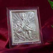Elegant Silver Saraswati Maa Photo Frame With Stand (1 Pc) thumbnail 5
