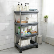 4-layer Rolling Storage Cart With Wheels Set thumbnail 2
