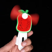 Mini Hand Pressure Fruit-shaped Fan For Kids (1 Pc  Mix Design) thumbnail 5