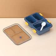 5627 Plastic Lunch Box For Kids Lunch Box For Kids 3 Compartment Insulated Lunch Box Tiffin Box For Boys Girls School  Office Men (3 Compartment Lunch Box) thumbnail 5