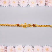Mahakal Trishul Design  Rudraksh Beads Bracelet Rakhi thumbnail 3