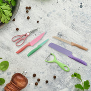 8174 Corrugated 6pc Kitchen Knife Set Professional Box Knife Set 6 Piece Forged Kitchen Knives With Box. thumbnail 4