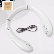 0876 Neck Fan Portable And Wearable Personal Fan Usb Rechargeable Headphone Design Neckband Fan With 3 Speeds Suitable For Outdoor Family Sports Travel thumbnail 3