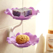 Wall Mounted Plastic 2 Layer Soap Dish Holder (1 Pc) thumbnail 5