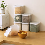Transparent Square Plastic Food Storage Container Set (6 Pc) thumbnail 3
