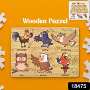 Wooden Bird Puzzle Learning Educational Board (1 Set  2820 Cm) thumbnail 5