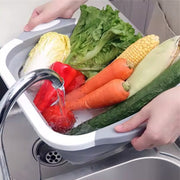 0098a Collapsible Cutting Board With Dish Tub Basket thumbnail 3