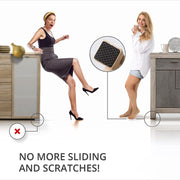 9133 Square Self Adhesive Door Wardrobe Furniture Feet Pad (Pack Of 1pc). thumbnail 3