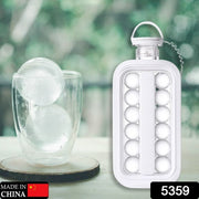 5359 Ice Tray Foldable Ice Cube Molds With Lid2-in-1 Ice Box Ice Cube Speeder Ice Ball Maker Ice Cube Making Bottle14-ice Balls For Outing Camping Hiking thumbnail 6