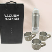 2834 Stainless Steel Vacuum Flask Set With 3 Steel Cups Combo For Coffee Hot Drink And Cold Water Flask Ideal Gifting Travel Friendly Latest Flask Bottle. (500ml) thumbnail 3