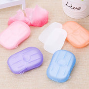 Portable Easy Carry Travel Paper Soap Sheet With Mini Box (20 Sheets In A Pack Approx  Mix Color) thumbnail 2