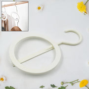 17554 Plastic Circle Hanger Hat Closet Joint Hanger Rings Hanger Hat Storage Towel Hanger Hook Bag Hanger Storage For Wall Door Closet Bathroom (1 Pc) thumbnail 1