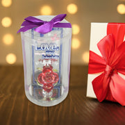 17530 Lovely Rose Gift Showpiece Love Showpiece Valentines Day Gift Cute Anniversary Wedding Birthday Boyfriend Husband Romantic Unique Gift Set Home Decoration Gift Set (1 Pc) thumbnail 2