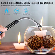 Lighter Long Flexible Electric Arc Usb Rechargeable Windproof Flameless Electronic Smoking Plasma Lighters thumbnail 4