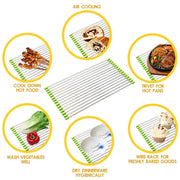2064 Foldable Drain Rack Kitchen Sink Roll Up Dish Drying Rack Portable Dish Rack thumbnail 2
