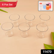 Apex Welcome Plastic Glass Set For Daily Use  Set Of 6 thumbnail 6