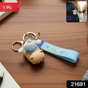 Cute Cartoon Dog Character Silicone Keychain (1 Pc) thumbnail 7