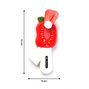 Mini Hand Pressure Fruit-shaped Fan For Kids (1 Pc  Mix Design) thumbnail 4
