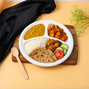 Freshee 10 Inch 3-compartment Round Compostable Bagasse Plate (10 Pc) thumbnail 3