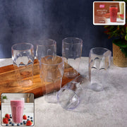 Supermom Transparent Smoothy Glass Set (Approx 300ml  6 Pc) thumbnail 1