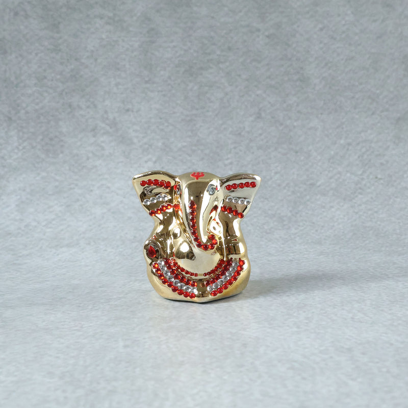 Golden Lord Ganesha Idol Decorative Showpiece (1 Pc)