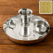 Stainless Steel Pooja Thali - (Set) thumbnail 5