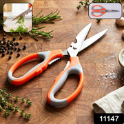 Heavy Duty Multipurpose Stainless Steel Kitchen Scissors (1 Pc) thumbnail 7