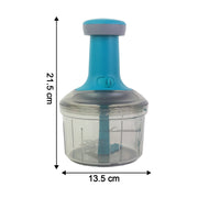 Supermom Premium Manual Push Chopper And Vegetable Cutter (750ml  1 Pc) thumbnail 2