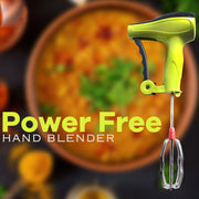 0703 Power Free Manual Hand Blender With Stainless Steel Blades Milk Lassi Maker Egg Beater Mixer Rawai thumbnail 3