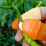 2662v 1 Pair V Thumb Cutter With Box Used In All Kinds Of Household And Official Kitchen Purposes For Peeling And Cutting Of Various Types Of Vegetables And Fruits Etc. thumbnail 1