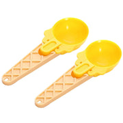5509 Ice Cream Spoons 2pcs Plastic Water Melon Scoopers With Trigger Dipper And Adults For Summer Party Ice Cream Scoop Food Serving Spoon Kitchen Tools Ice Cream Digging Spoon Household Spoons Cupcake Spoons Aps Fruit Ball Player (2 Pc) thumbnail 3