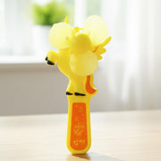 Hand Press Mini Portable Cartoon Fan Toy (1 Pc Mix Color  Design) thumbnail 3