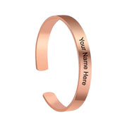 Customized  Personalized Stylish Kada Bracelet (1 Pc  Rose Gold Copper) thumbnail 4