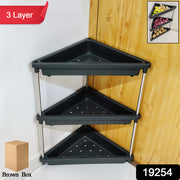 3-layer Multipurpose Plastic Corner Storage Rack thumbnail 6